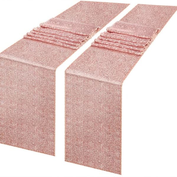 Flash Rose Gold Sencer bordsduk 30x180cm