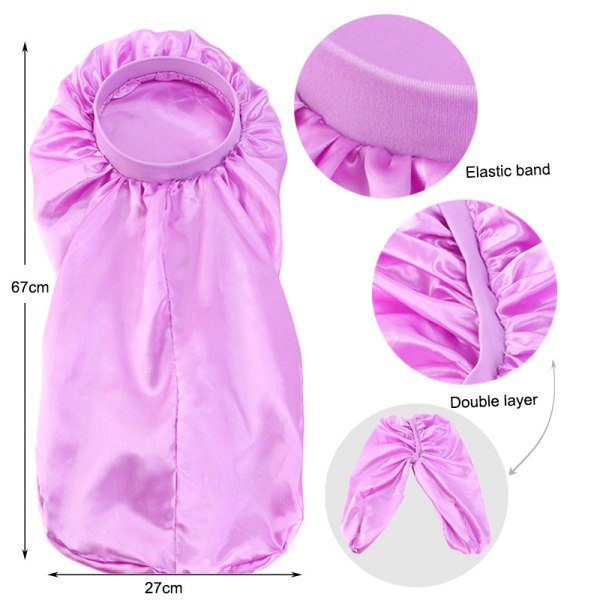Dubbla lager cap i satin som andas cap (khaki)
