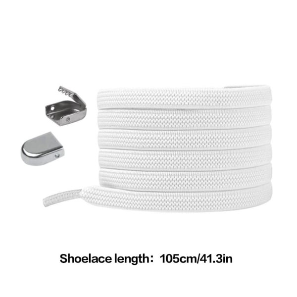 1 par Elastiskt skosnöre Press Spänne Gummiband Lazy Shoestring No.9