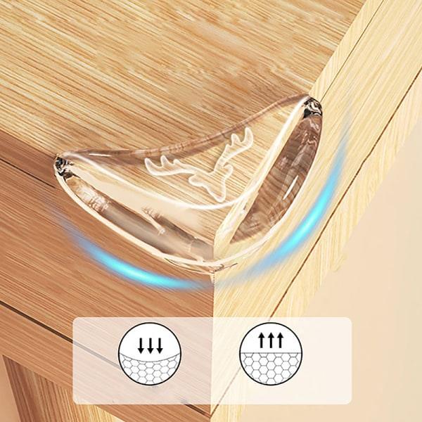 2st Transparent Älgbord Hörn Barn Bump Prevention Skydda Transparent