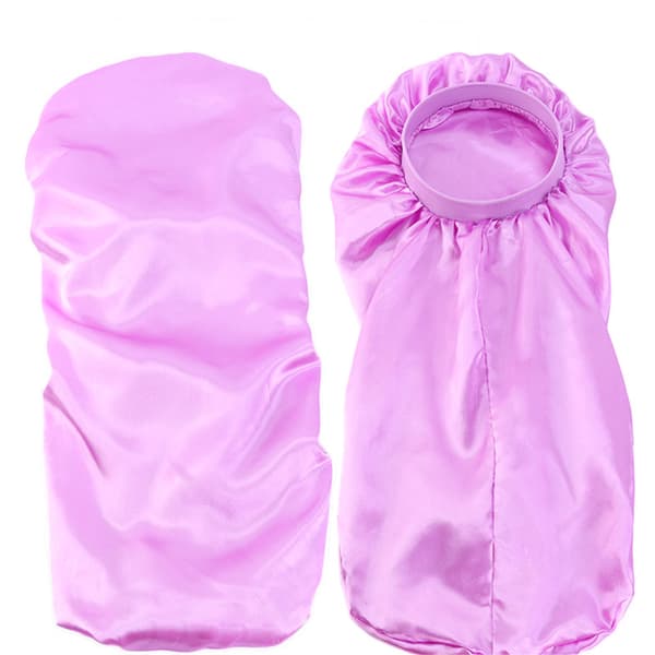 Dubbellagers cap i satin som andas cap (marinblå)