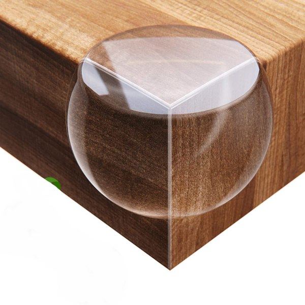 4-pack TESA självhäftande bordshörnskydd Stark vidhäftning för att skydda babyn Transparent och dold