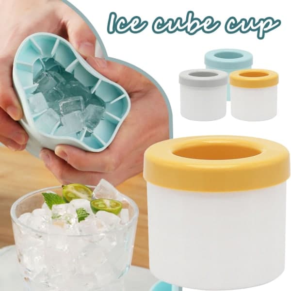 Silikoncylinderkubbrickor med lock Maker Cup Mould Yellow Lid