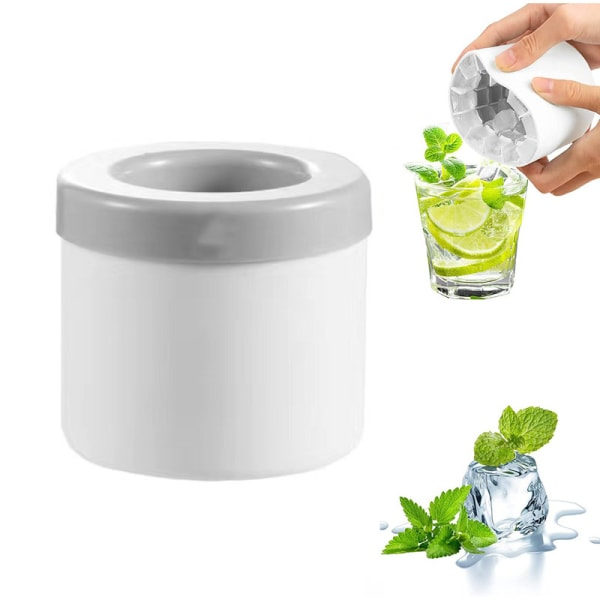 Cylinder Silikon Ice Cube Form, Ice Cubes Maker Grey