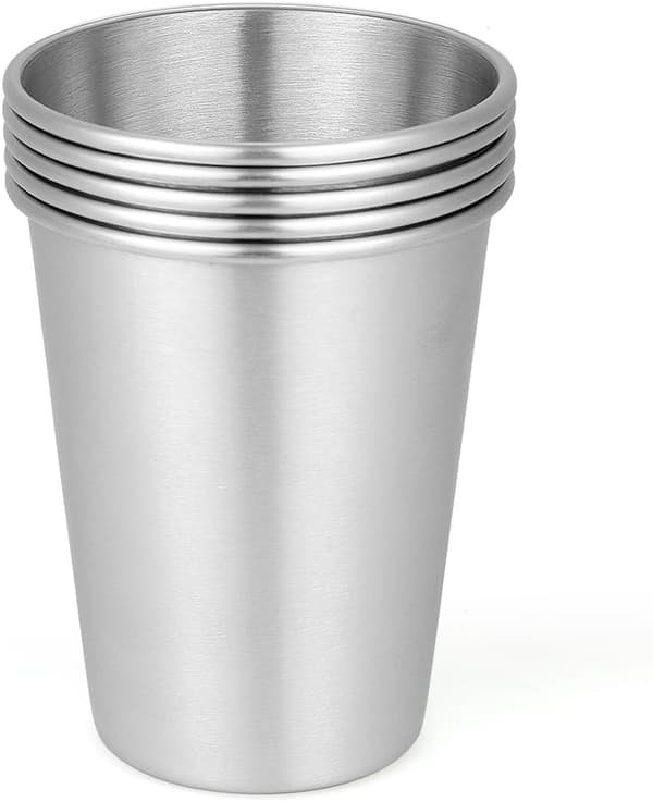 5 delar rostfri mugg Rostfri mugg Stapelbar mugg 350ml