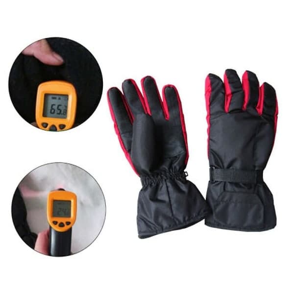 Thermal Cover Uppvärmda handskar för camping Rojo L