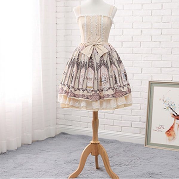 Dam Flickor Multi Layer Cosplay Lolita Petticoat Elastiskt midjeband Enkelt stål