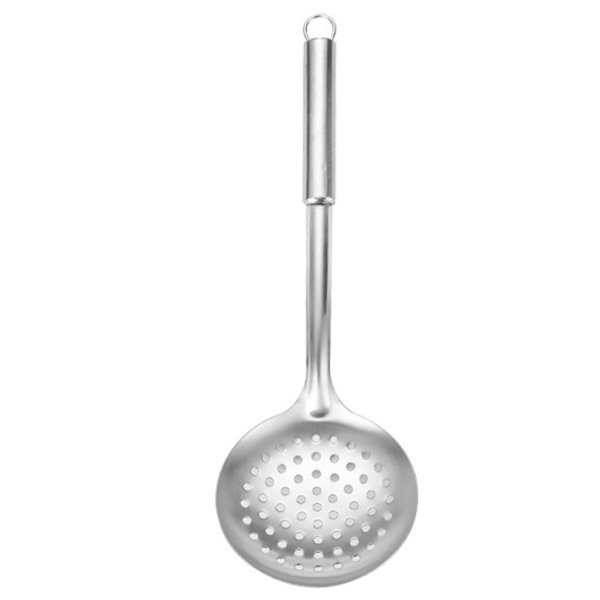 Rostfri hålslev 36 cm, rostfri hålslev, tål diskmaskin, hängande durkslag