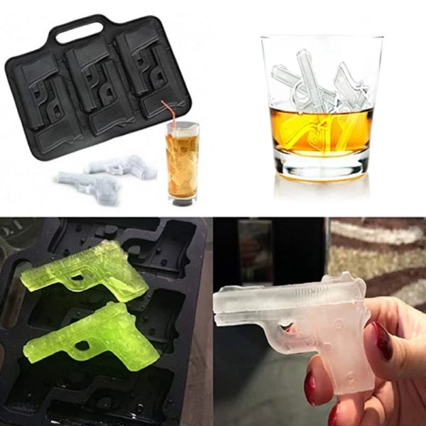 Ice Cube Maker Pistol Form DIY Bar Tool