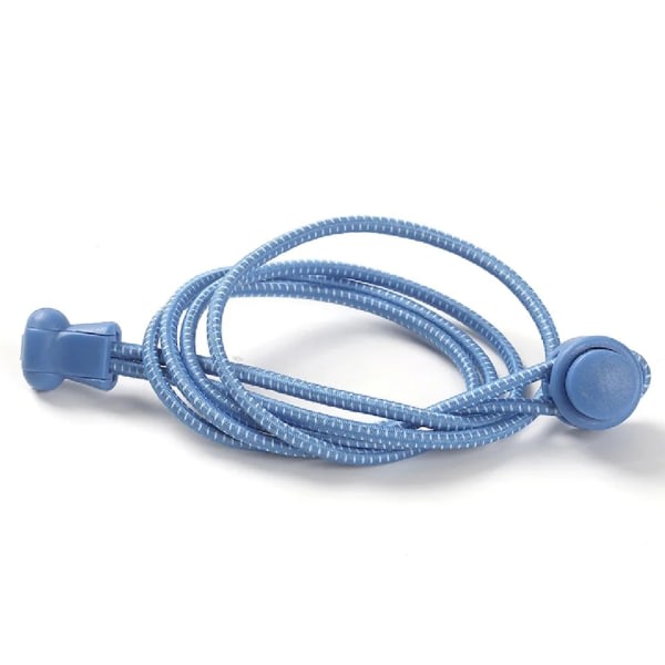 Knytfria skosnören med lås-system, blå blå