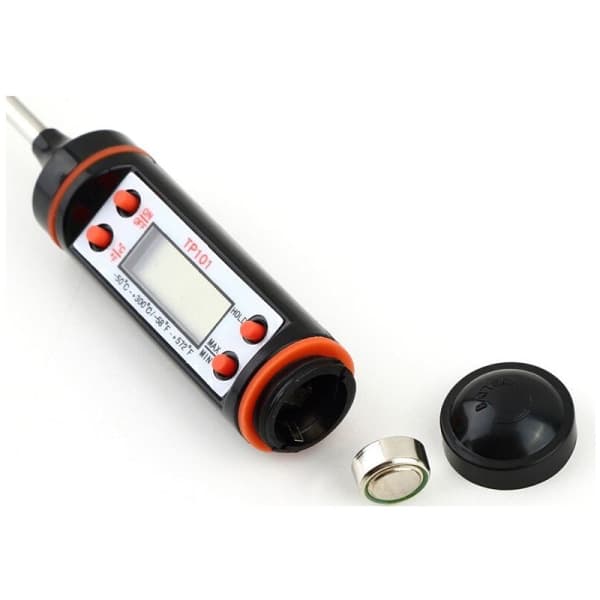 300 graders Baktermometer Stektermometer Köttermometer m minne Svart
