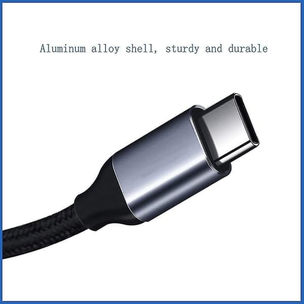 USB C Aux-kabel, typ C hane till 3,5 mm hane-jackadapter