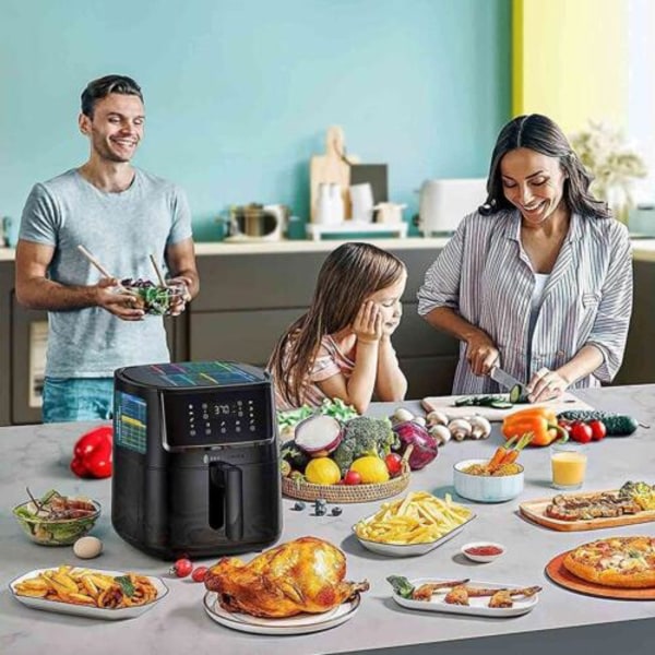 Air Fryer Magnetic Cheat Sheet Cookbook Kichen Tillbehörstabell White