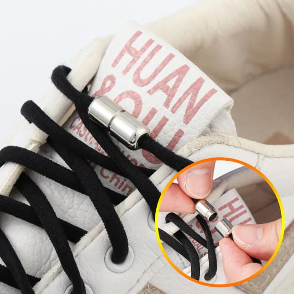 4 par Elastiska skosnören No Tie Skosnören Elastic Running
