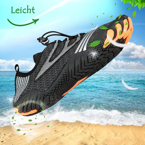 Strandskor, sportvattenskor yogaskor, (svarta) 45EU black 45EU