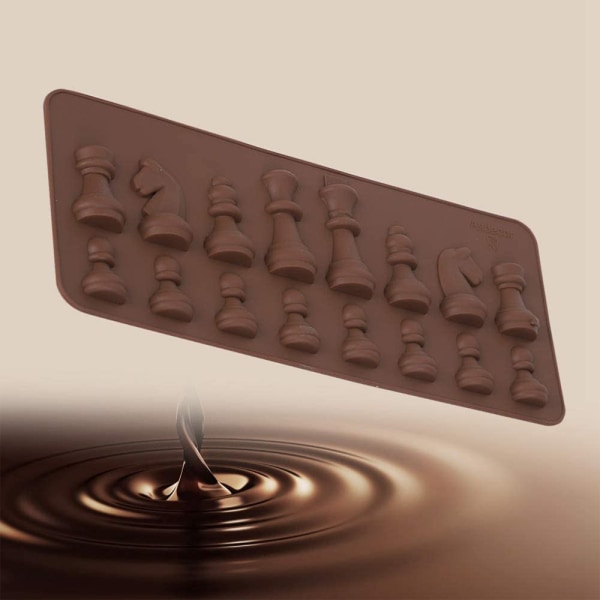 Schackpjäs form, schackform chokladgodisfondantform, form