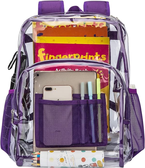 Vorspack Clear Backpack Heavy Duty PVC Transparent Ryggsäck