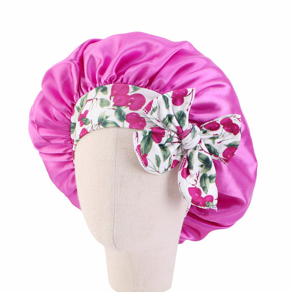 Barns satinhatt cap (rosa)