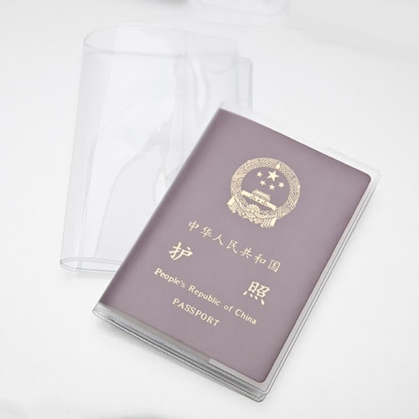 Matt Transparent Passport Cover Hållare Case Organizer Card Nytt