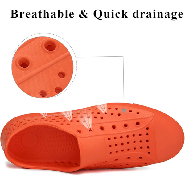 Damvattenskor för män Strandsandaler, orange, EU 37 orange EU 37