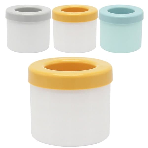 Silikoncylinderkubbrickor med lock Maker Cup Mould Yellow Lid
