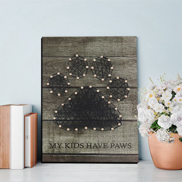 Bear Paw Pattern DIY Nail String Art Kit 3D Drawing Nails
