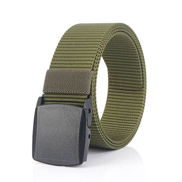 Bälte för män, med andningsbart plastspänne för arbete och resor 47,3", Army Green Army Green