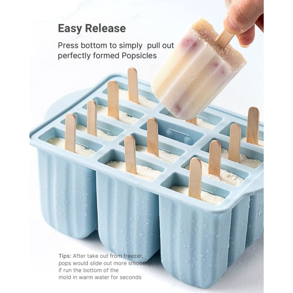 Popsicles Molds. 12 bitar molds