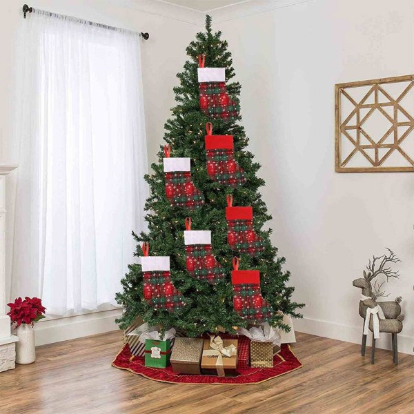 12 st julstrumpa set 9 tum