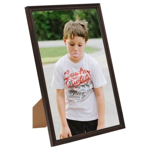 vidaXL Fotoramar 3 st för bord svart 21x29,7cm MDF Svart