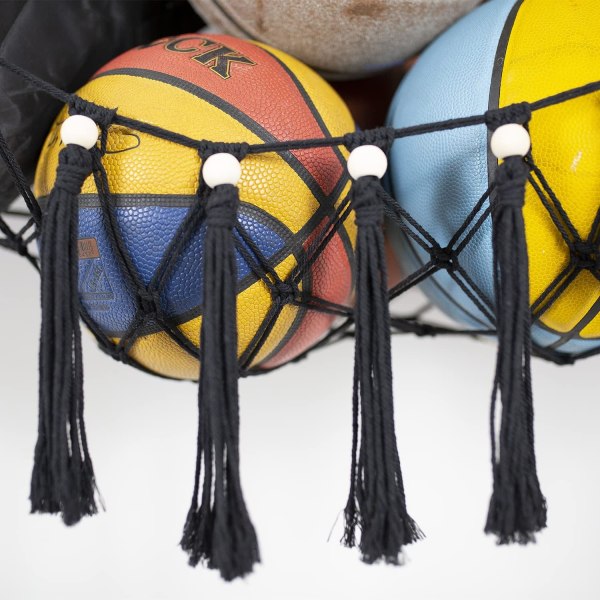 Förvaringsnät för sportbollsutrustning，Hängmatta för garage， Organizer för basketbollarVolleybollarFotboll