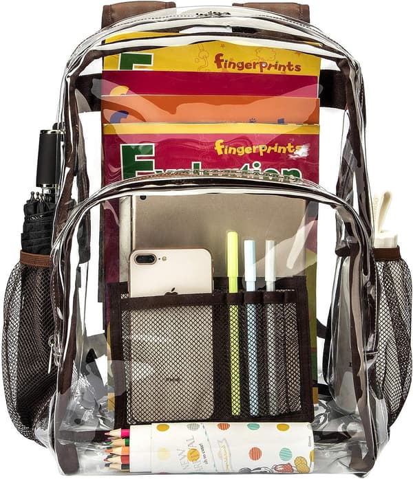 Vorspack Clear Backpack Heavy Duty PVC Transparent Ryggsäck