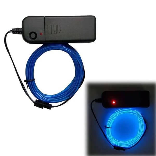 Neon LED bil interiörbelysning Strips USB -enhet Plugg Adapter Styrenhet Bil LED Strip Light