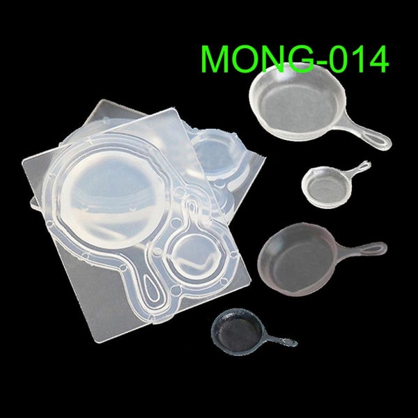 Mini Pan Pot Form Epoxi Harts Form DIY Craft Heminredning