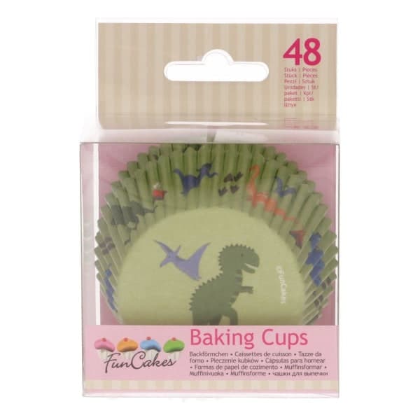 Molds 48 st Dinosaurier - Funcakes Green