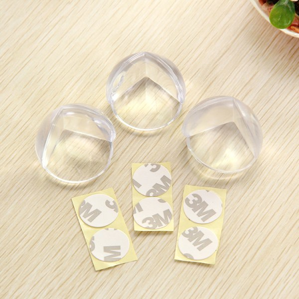 4-pack TESA självhäftande bordshörnskydd Stark vidhäftning för att skydda babyn Transparent och dold