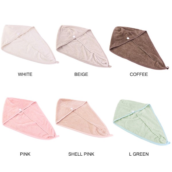 Mikrofiberhårhandduk, cap, cap (beige)