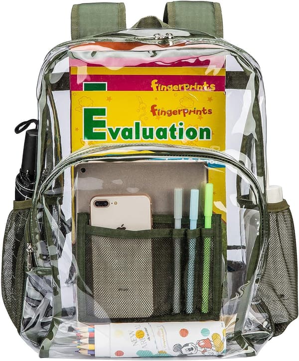 Vorspack Clear Backpack Heavy Duty PVC Transparent Ryggsäck