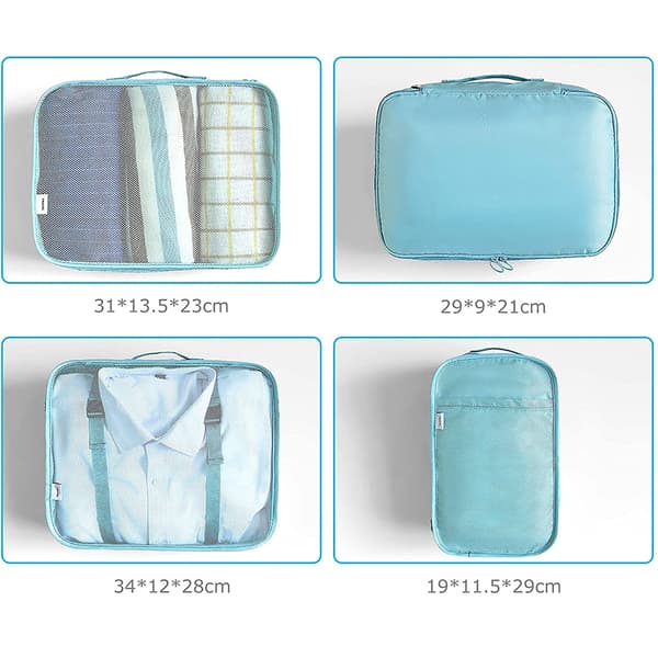 Organizer 8-delat set Vattentät resväska Organizer Organizer Packning Cube Organizer