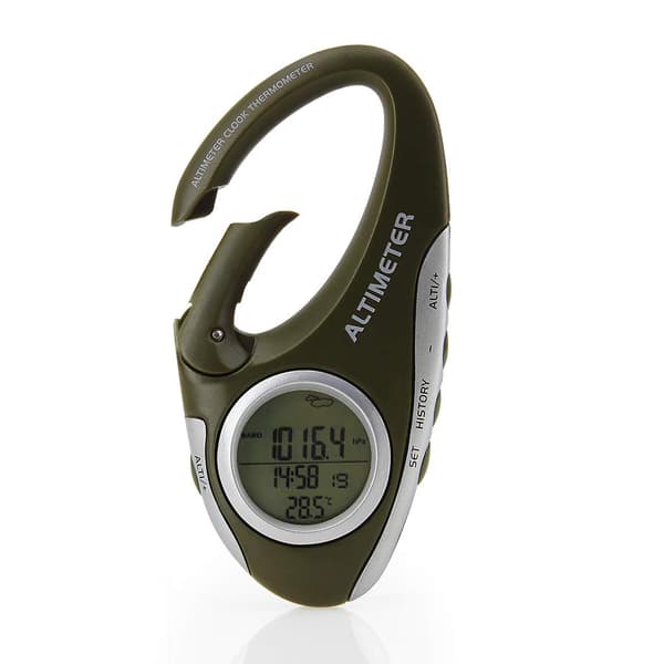 Barometer Höjdmätare Termometer Metrisk höjdmonitor för camping utomhussporter, multifunktion