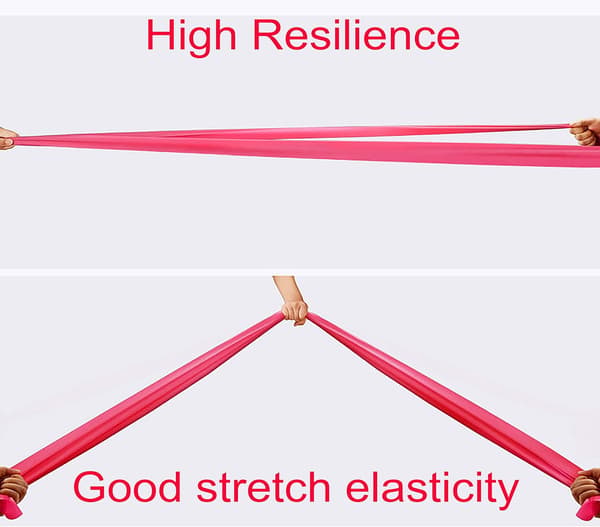 Resistance band set, latex elastiska band, för styrketräning, fysioterapi