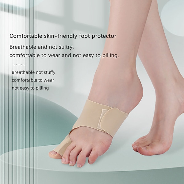 1st Tåavskiljare Orthotics Fötter Ben Tummen Justerare Black Right