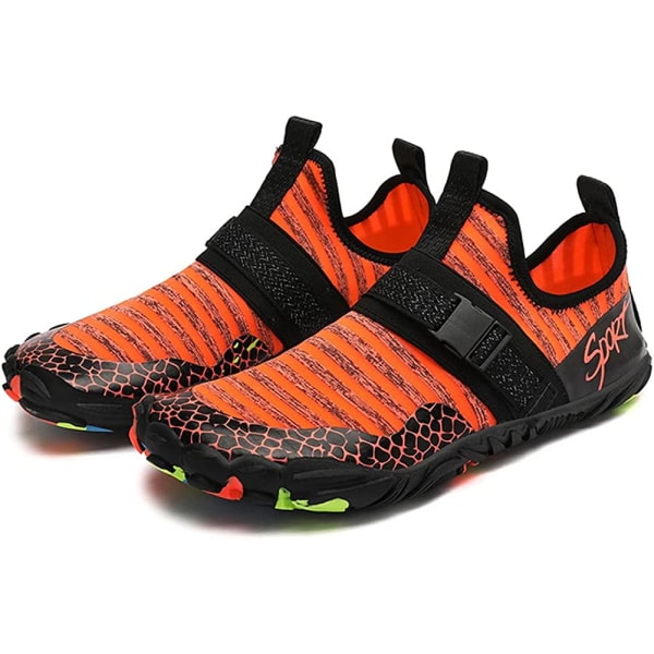 Men Beach Swim Pool Shoes Quick-Dry Sneakers, orange, EU 42 orange EU 42