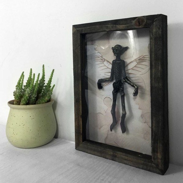 Gotisk inredning fotoram Fairy Skeleton Witchy Decor 01 01 01