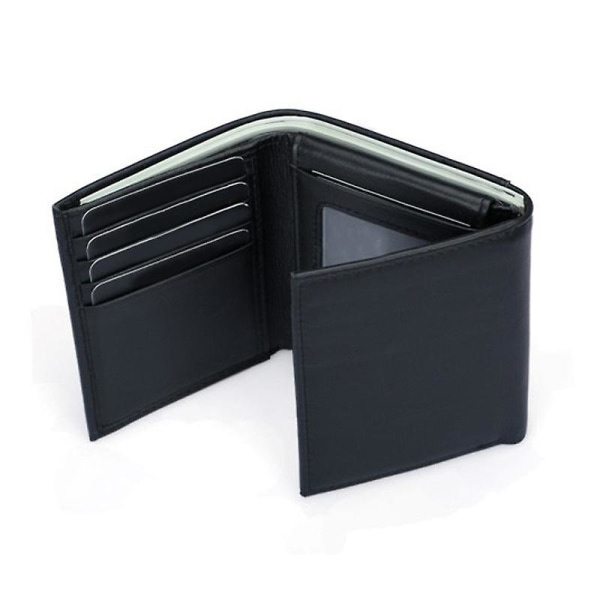 Herr Stealth Mode Trifold läderplånbok Rfid-blockering