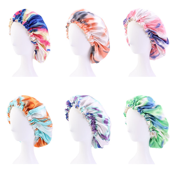 Tie-dye simuleringssilke cap (6 färger - barn 28cm)