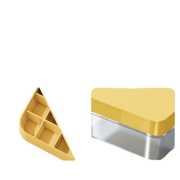 Isbox Frys med lock, utrymmesbesparande, stapelbar design, diskmaskinsäker，Isbox med lock för hemmet, paket om 2