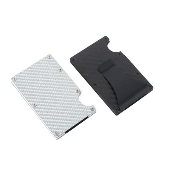 Kolfiber korthållare RFID Svart One size