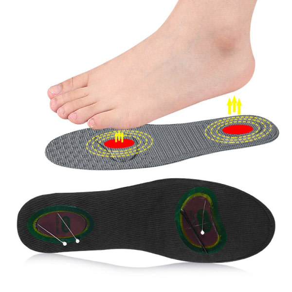 Skoinlägg med magnetiska massagesulor 1 par Svart 42-42 2/3 Svart 42-42 2/3