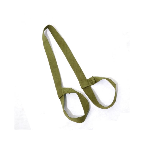 Yogamattremsrem, justerbar och slitstark bomullsmattahållare Army Green